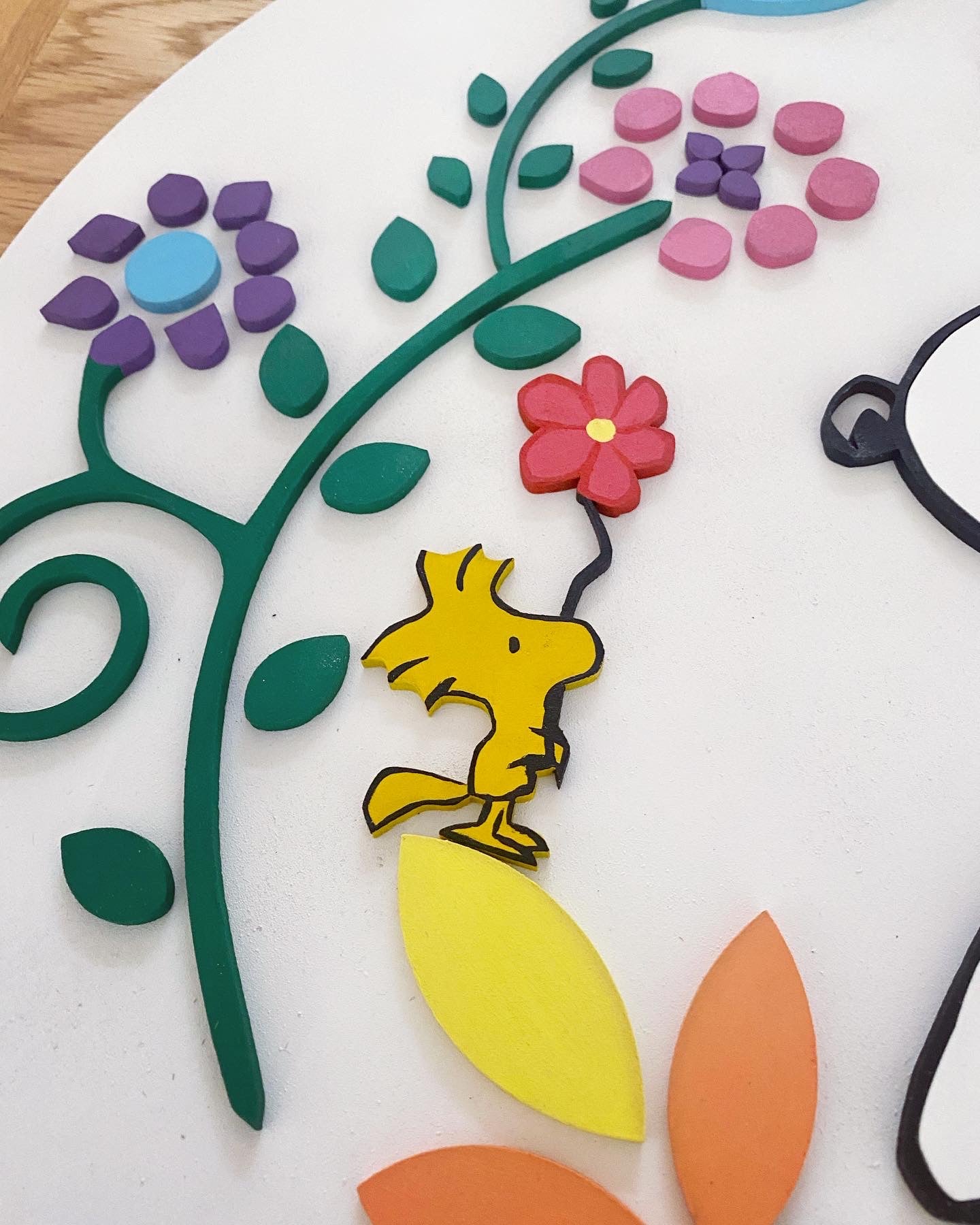 Decoración de snoopy y Woodstock