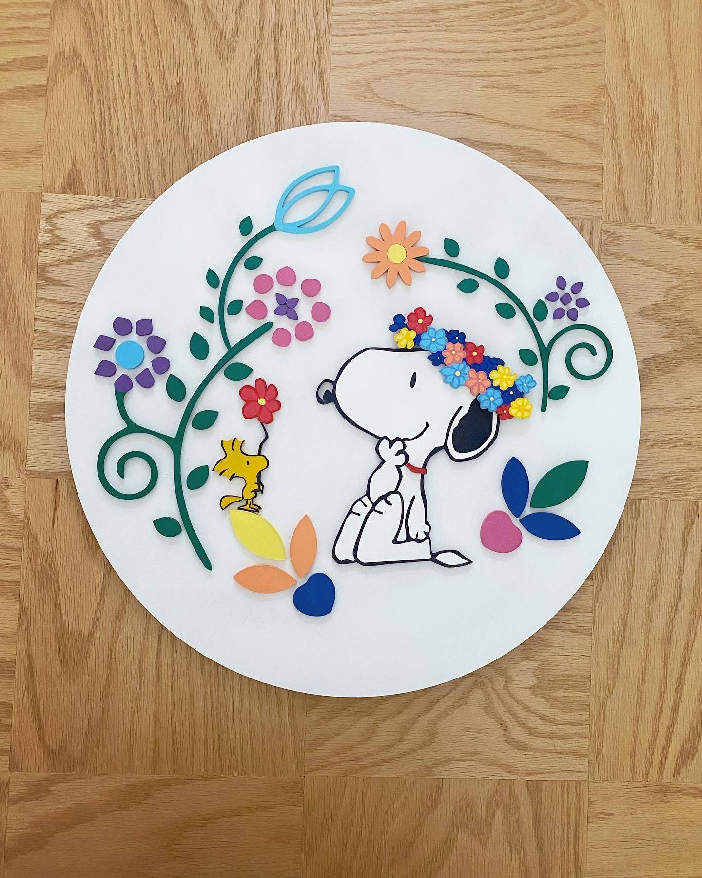 Decoración de snoopy y Woodstock