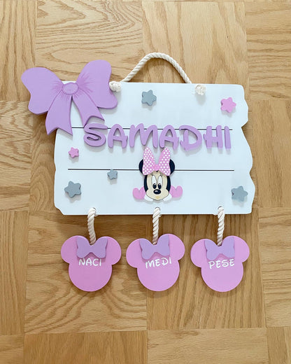 Letrero de Minnie Mouse